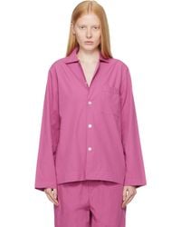Tekla - Poplin Long-Sleeved Pyjama Shirt - Lyst