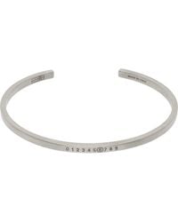 MM6 by Maison Margiela - Numeric Minimal Signature Cuff Bracelet - Lyst