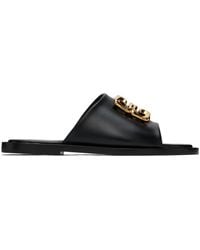 Givenchy - Sandales de style mule noires à ferrure à logo 4g liquid - Lyst