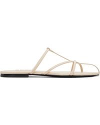 Jil Sander - Off- Cage Flat Sandals - Lyst