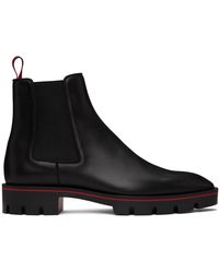 Christian Louboutin - Alpinosol Leather Chelsea Boots - Lyst