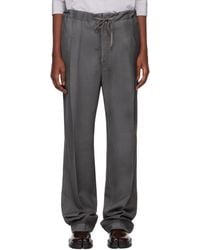 Maison Margiela Mohair Wool Trousers in Black | Lyst Maison Margiela Mohair Wool Trousers in Black | Lyst