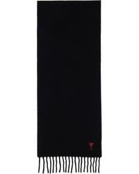 Ami Paris - Wool Ami De Coeur Scarf - Lyst