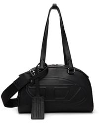 DIESEL - 1Dr Dome Embossed Logo Leather Boston Bag - Lyst