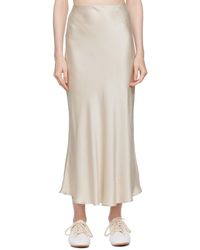 SILK LAUNDRY - ベージュ バイアスカット マキシスカート - Lyst