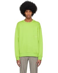 WOOYOUNGMI - Green Printed Sweatshirt - Lyst