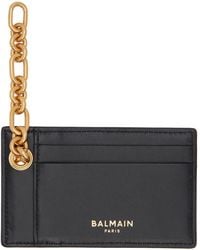 Balmain - Pulse Monogram Jacquard Card Holder - Lyst