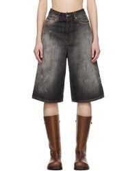 Acne Studios - Loose Fit Denim Shorts - Lyst