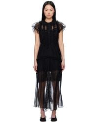 Simone Rocha - Ruffle Frill Multi-Seam Maxi Dress - Lyst