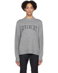 Givenchy - Gray College Sweater - Lyst
