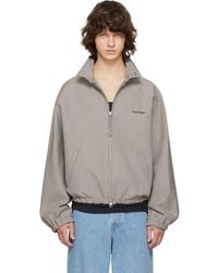 Courreges - Houndstooth Zipped Bomber Jacket - Lyst