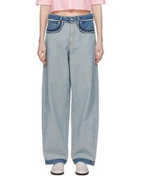 Marni - Indigo Inside-out Jeans - Lyst