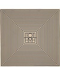 TOTEME - Signature Monogram Silk Scarf - Lyst