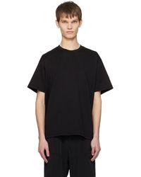 Attachment - T-shirt noir à col ras du cou - Lyst