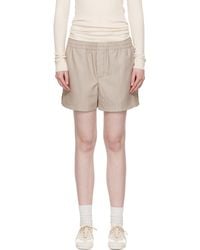 Ami Paris - Wool Elasticated Shorts - Lyst