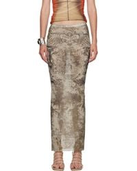 Jean Paul Gaultier - 'The Long Médaillon' Midi Skirt - Lyst