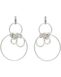 Isabel Marant - Silver Multi Ring Boucle Earrings - Lyst