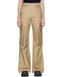 Amiri - Khaki Wide Cargo Pants - Lyst