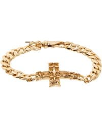 Emanuele Bicocchi - Edge Chain Notre-Dame Cross Bracelet - Lyst