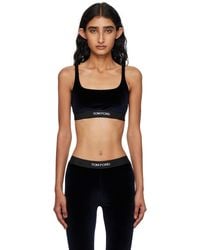 Tom Ford - Stretch Lustrous Velour Signature Bralette - Lyst