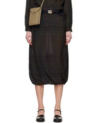 Lemaire - Twisted Midi Skirt - Lyst