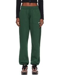 Nike - Pantalon De Survêtement De Sport Vert À Taille Haute - Lyst
