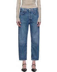 Agolde - 90's Crop Mid Rise Straight Jeans - Lyst