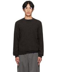 Maison Margiela - ブラウン クルーネックセーター - Lyst