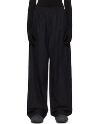 Balenciaga - Pantalon de survêtement noir à cordon coulissant - Lyst