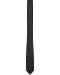 Dries Van Noten - Cravate brune à rayures et motif graphique en tissu jacquard - Lyst