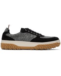 Thom Browne - Thom E Donegal Tweed Letterman Sneakers - Lyst