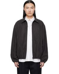 Ssstein - Silk Nylon Collared Zip Jacket - Lyst