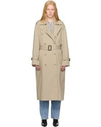 TOTEME - Khaki Crisp Summer Trench Coat - Lyst