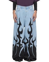 Vetements - Blue & Black Big Shape Jeans - Lyst