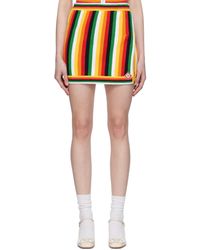 Casablancabrand - Striped Miniskirt - Lyst