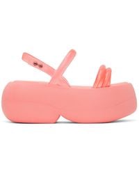 Melissa - Pink Airbubble Platform Sandals - Lyst
