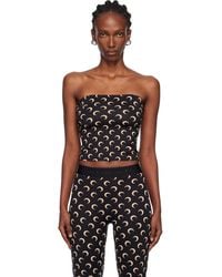 Marine Serre - Moon Printed Jersey Second Skin Tube Top - Lyst