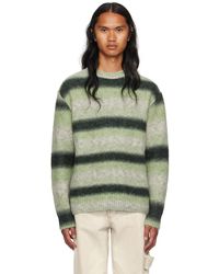 WOOYOUNGMI - Green Stripe Sweater - Lyst