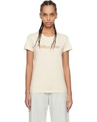 Moncler - Off- S/S Logo T-Shirt - Lyst