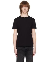 Tom Ford - T-shirt noir à col ras du cou - Lyst