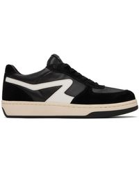 Rag & Bone - Black & White Retro Court Sneakers - Lyst