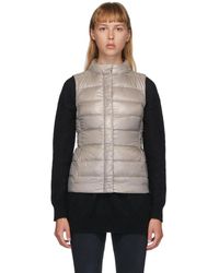 Herno Veste sans manches en duvet beige Fitted - Noir