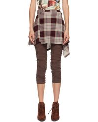 Vivienne Westwood - グレー&レッド Meghan Kilt ミニスカート - Lyst