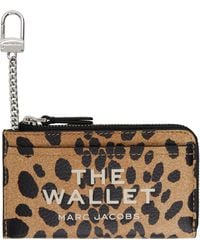 Marc Jacobs - Tan & 'The Cheetah Top Zip Multi' Wallet - Lyst