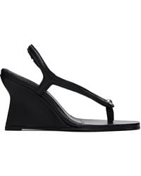 Paris Georgia Basics - ブラック Valentina ウェッジヒール サンダル - Lyst
