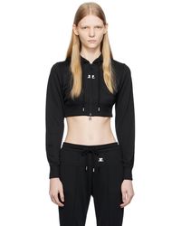 Courreges - Cropped Hoodie - Lyst