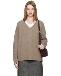 R2W - Cecily Cashmere Loose V-Neck Sweater - Lyst