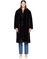 MM6 by Maison Margiela - Faux-Fur Coat - Lyst