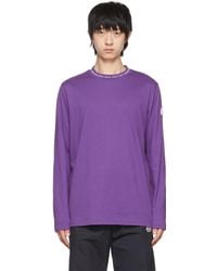 Moncler - Cotton Long Sleeve T-shirt - Lyst