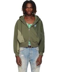 ANDERSSON BELL - Patchwork Ma-1 Zip Up Hoodie - Lyst